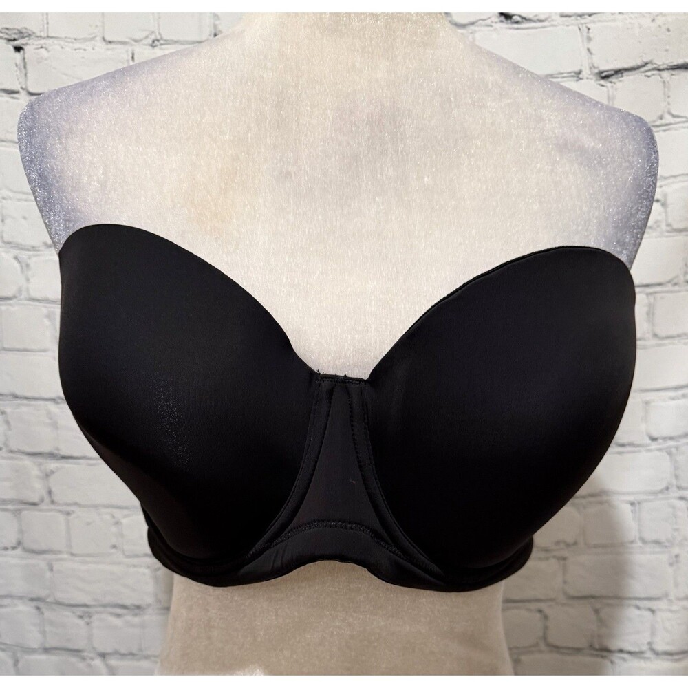 Delimira Black Contoured Cup Strapless Bra Size 40DD